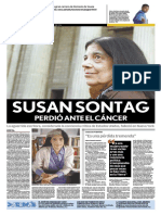 Portada Revista Diario Monitor (Susan Sontag)