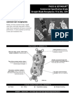 Commercial Grade Recepts Spec Sheet SF304R1