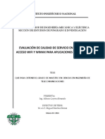 Evaluacion de Calidad de Servicio en Redes de Acceso Wifi y Wimax