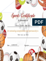 Sports Certificates 3