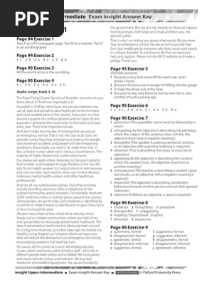 Insight Upper intermediate International Answer Key