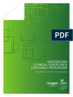 Clinical Guidelines For Early Psychosis - A Summary For Practitioners (2010) PDF