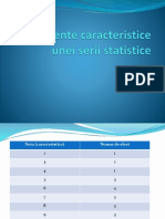 Elemente Caracteristice Unei Serii Statistice