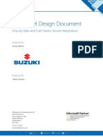 Suzuki Enquiry Max Azure Integration HLD