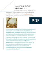 Definición Derevolución Industrial