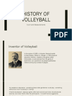 History of Volleyball: Court and Measurements