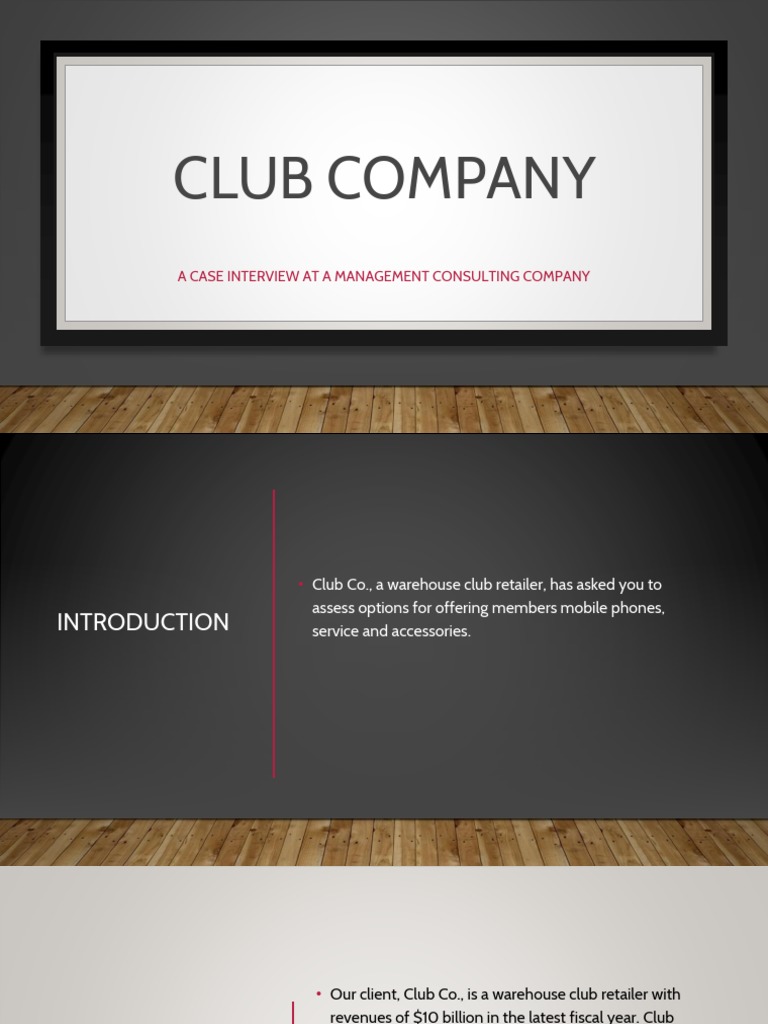 Management+Consulting+Case+ Club+Company | PDF | Retail | Business