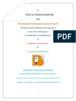 Detecting Environmental Crimes Using AI: A Technical Seminar Report ON