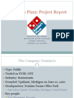 Domino's Pizza: Project Report: Raeannel-Asha Mulhumzaydnajjar James Ortega Ahmed Al-Kadri