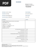 Hotel Booking Invoice