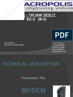 B.E. - 1st Year EC-2 (B-3)