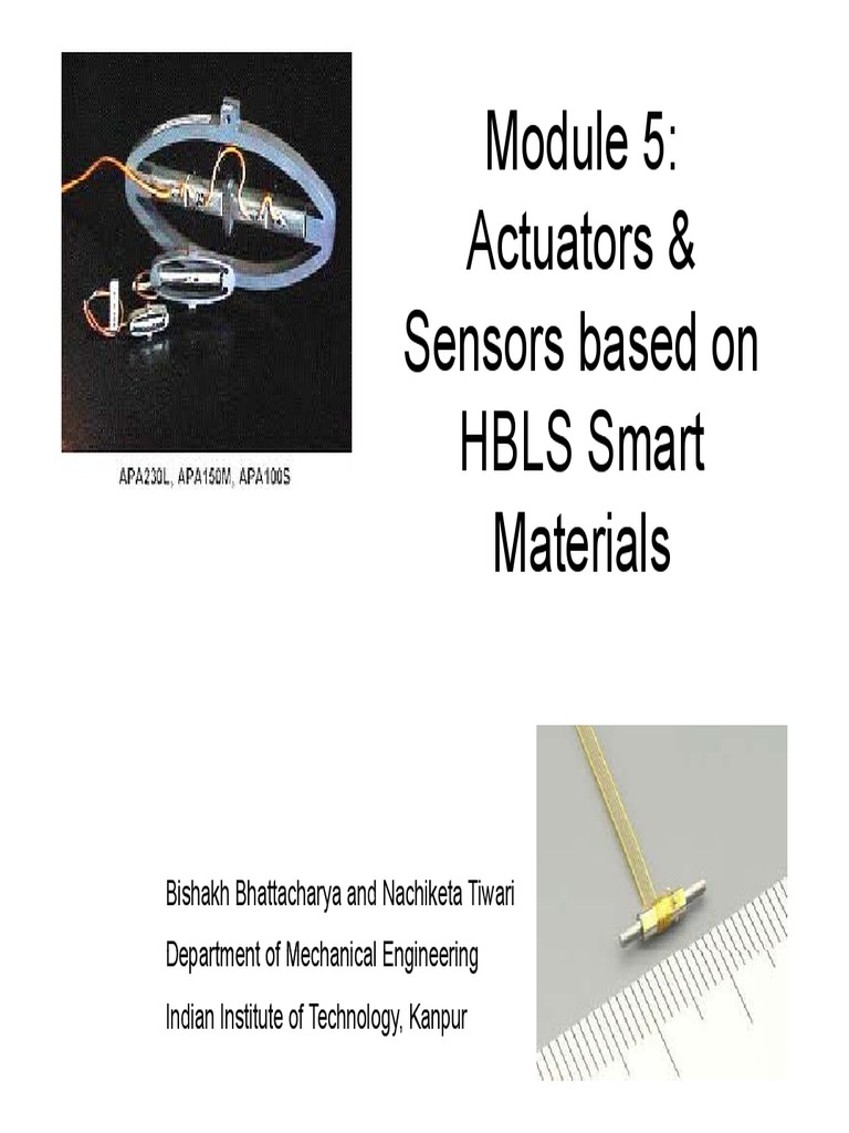 Actuators & Sensors Based On HBLS Smart HBLS Smart Materials Materials ...
