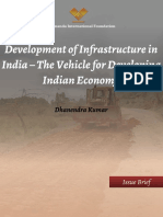 Development of Infrastructure in India the Vehicle for Developing Indian Economy 0