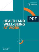 Health and Well-Being 2019 Report