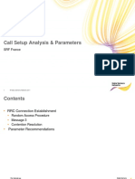 Call Setup Analysis and Parameters