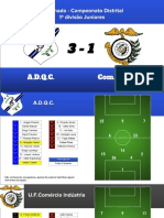 Análise tática do jogo ADQC vs Comércio Indústria