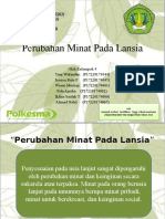 Perubahan Minat pada lansia