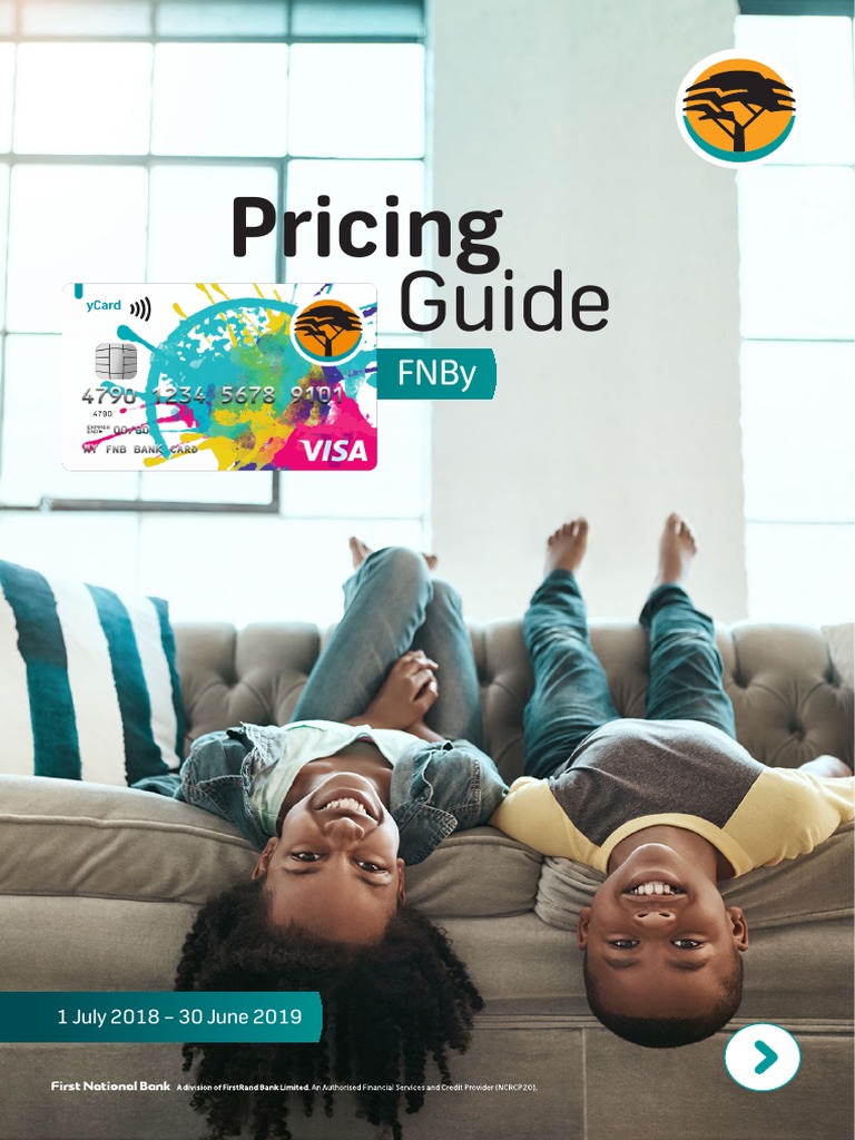 FNB Pricing Guide PDF Automated Teller Machine Wire Transfer