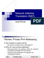 Network Address Translation (NAT) : Scott Rixner