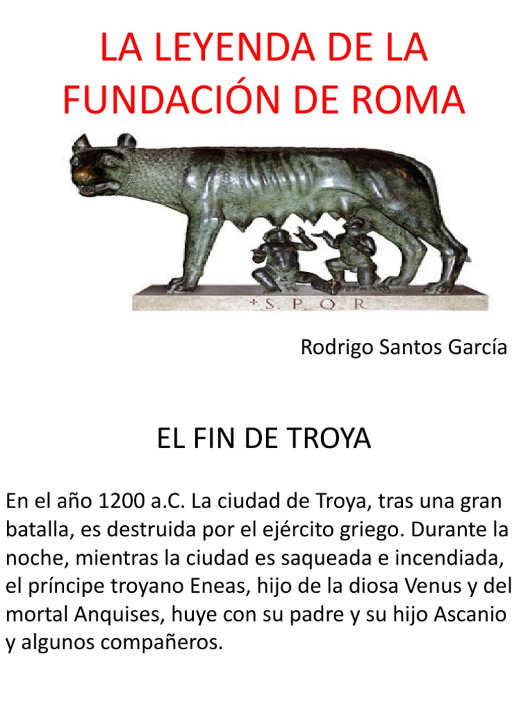 La Leyenda de La Fundación de Roma. | PDF | Eneas | Romulus y Remus