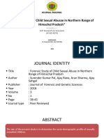Forensic Study of Child Sexual Abusae in Northern Range Of: Himachal Pradesh