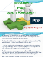 Introduction To Project Quality Management