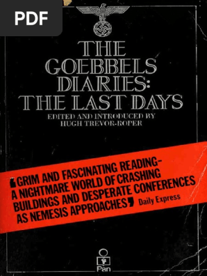 Download Goebbels Diaries The Last Days Pdf Pdf Joseph Goebbels Adolf Hitler
