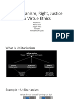 Utilitarianism, Right, Justice & Virtue Ethics