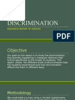 Discrimination: Research Report by Group4