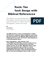 Bible Rock: Ten Pop/Rock Songs With Biblical References