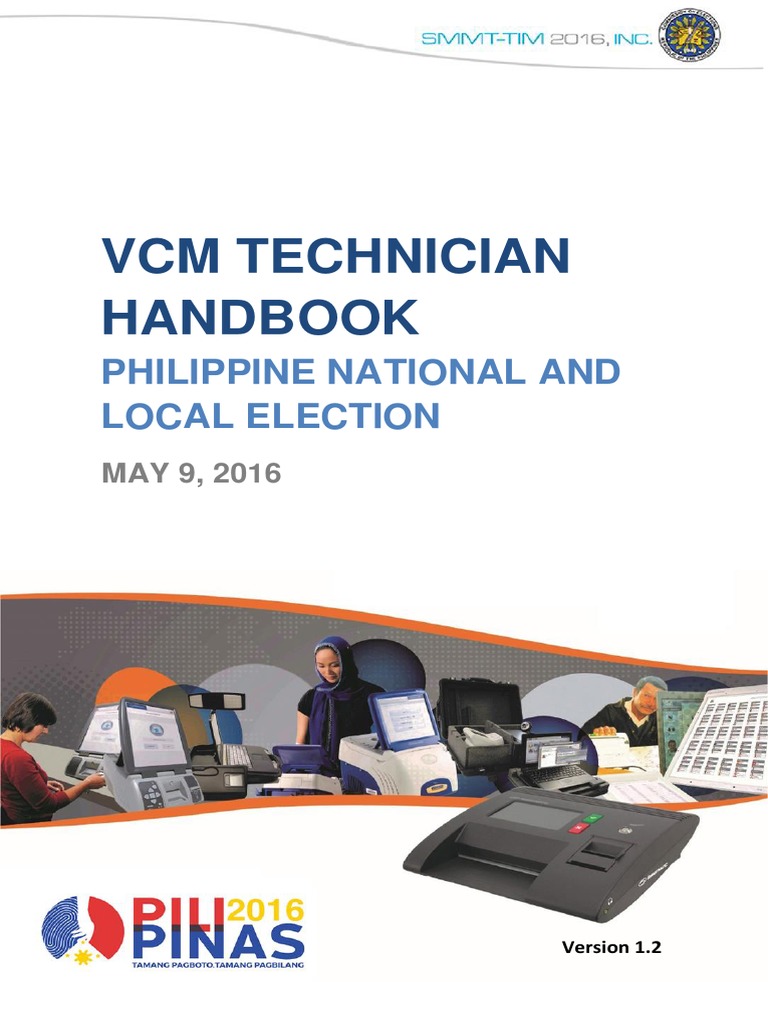 VCM Technician Handbook for Elections | PDF | Electrical Connector | Ac ...