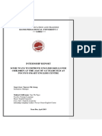 Internship Report Form Ngoc