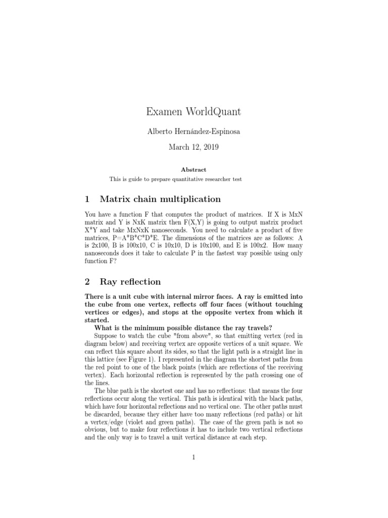 World Quant Guide | PDF | Matrix (Mathematics) | Triangle