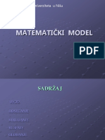 Matematicki Model