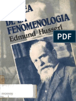 Edmund Husserl La Idea de La Fenomenologia