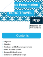 Synopsis Presentation: Euro Travel