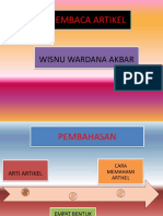 POWER POINT MEMBACA ARTIKEL