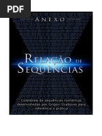 Relação de Sequências Numéricas