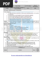 CE404 Civil Engineering Project Management