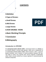 Basic Working Principle 7.conclusion: Types of Drones: A.small Drones B.mid Drones C.large Drones