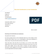 Bewerbung Hundetrainer PDF