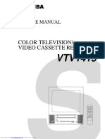 Color Television/ Video Cassette Recorder: Service Manual