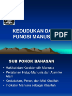 Kedudukan Dan Fungsi Manusia