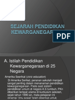 Sejarah Perkembangan Pendidikan Kewarganegaraan Di Indonesia