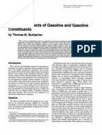 Neurotoxic Gasoline: Effects and Gasoline Constituents