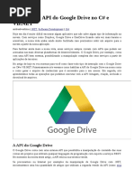 Utilizando a API Do Google Drive No C# e VB.net 1