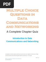 A Complete Chapter Quiz: Introduction To Data Communications and Networking