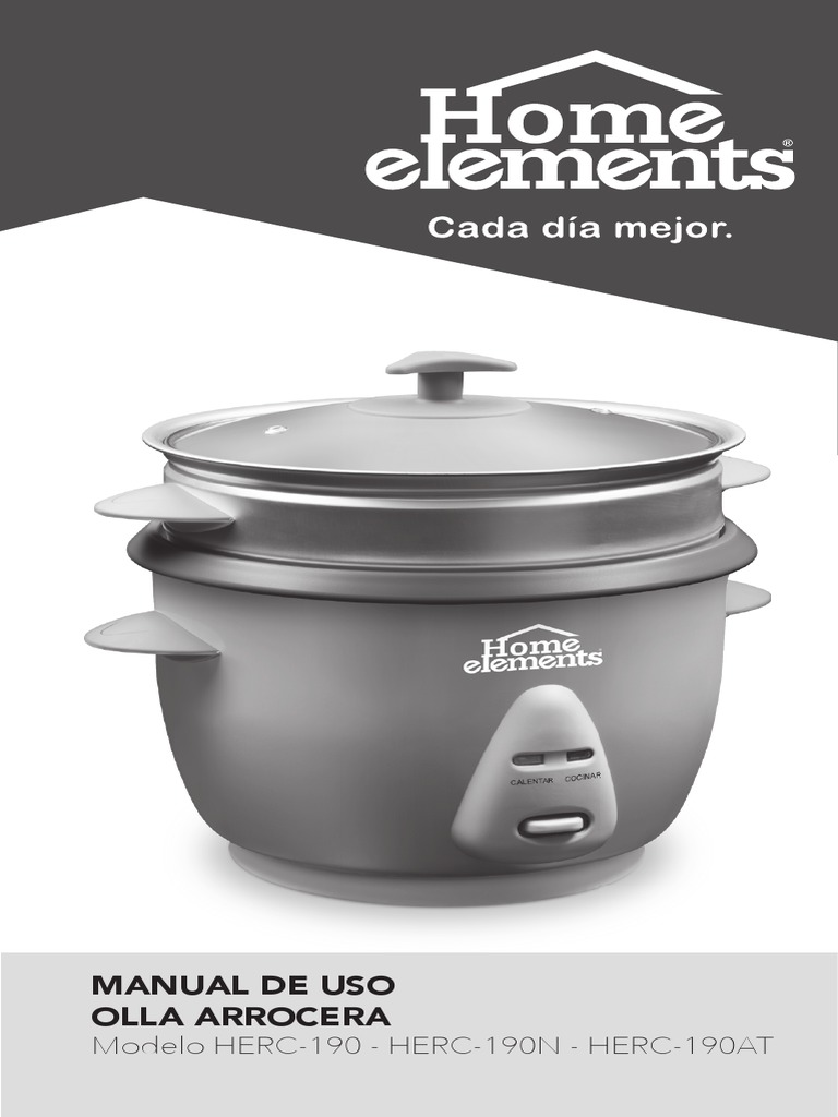 Manual Arrocera 1.8 Litros PDF Arroz Vegetales