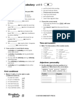 Grammar Vocabulary 1star Unit6