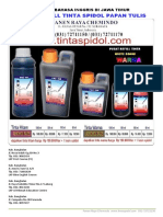 Jual Tinta Spidol Papan Tulis Alkohol Base Hub: 031-72711150